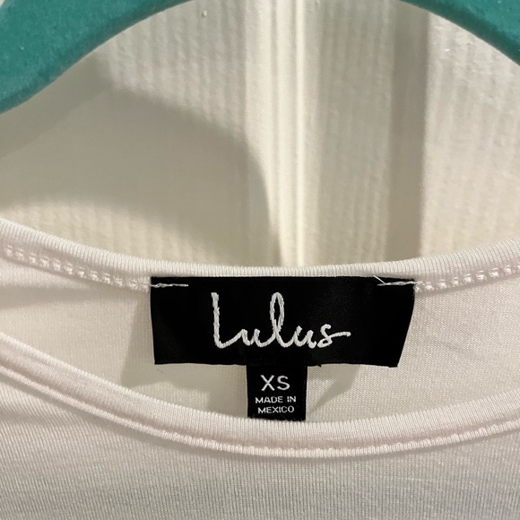 Lulu’s Taking Chances Ivory Crop Top - size XS - Picture 4 of 6